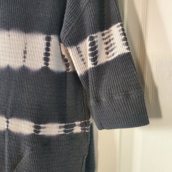 Free People Canyon Wash Tie-Dyed Thermal Tunic Oversized With Pockets Pullover S - Picture 4 of 10